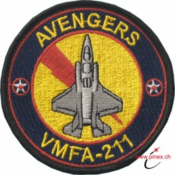 Bild von VMFA-211 Avengers Abzeichen F-35 Lightning II Stoffabzeichen Patch offiziell